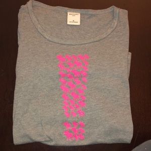 Abercrombie kids 3/4 sleeve grey top